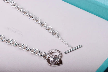 Heart Tag Toggle Necklace