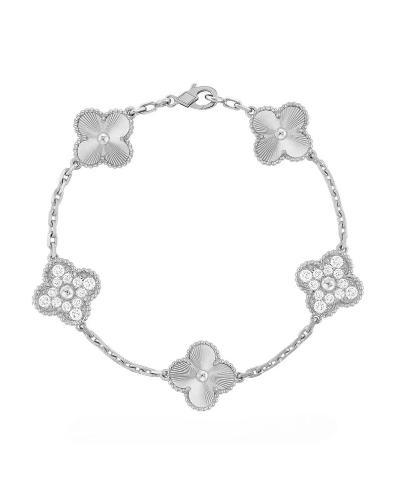 Bracelet élégant en cristal Capri plaqué or 18 carats