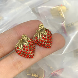 Boucles d'oreilles élégantes avec lettre GG – Plaqué or minimaliste Luxe Code 1325