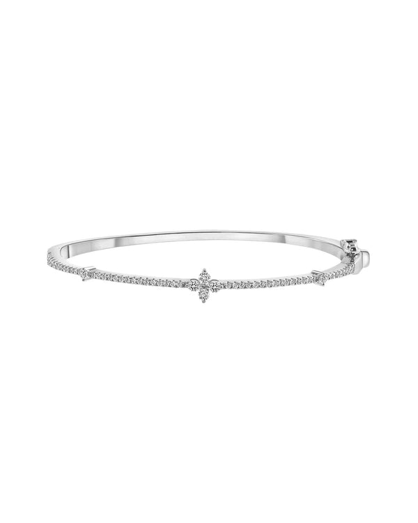 Bracelet jonc diadème en argent