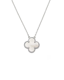 Collier Capri élégant en plaqué or 18 carats et rhodium