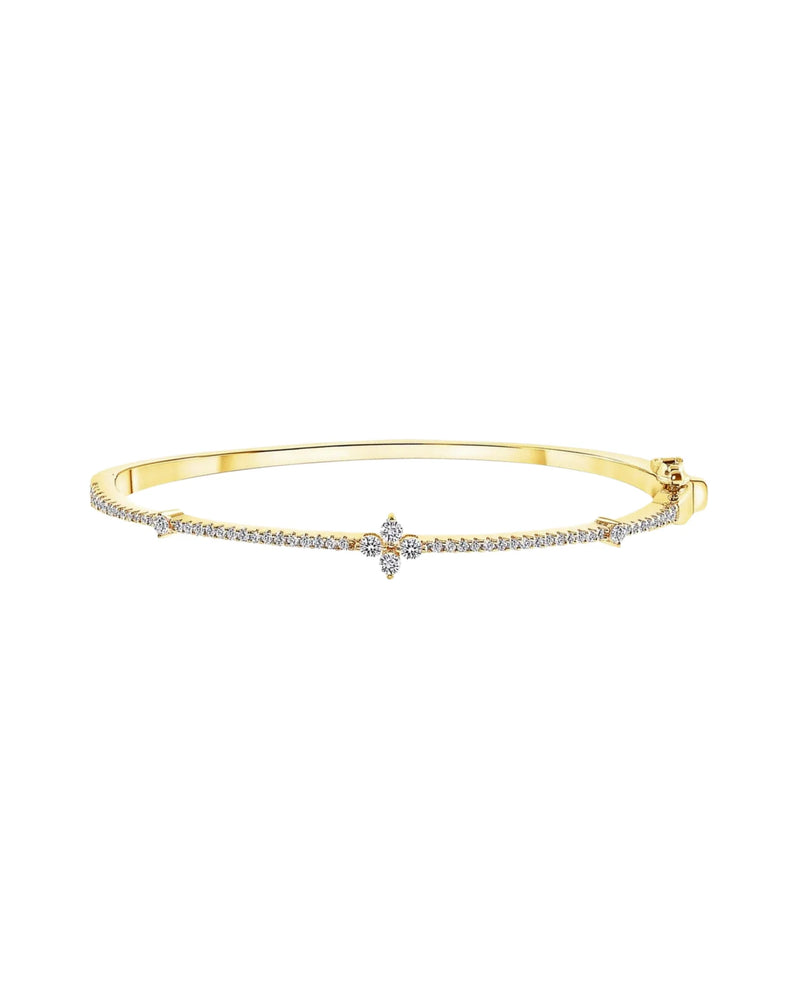 Bracelet jonc diadème en or
