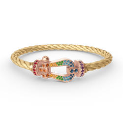 BRACELETS EN DIAMANTS COLORÉS 