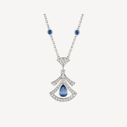 Collier Célestia – Agate et diamants sur base en argent plaqué or