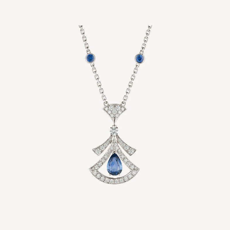 Collier Célestia – Agate et diamants sur base en argent plaqué or