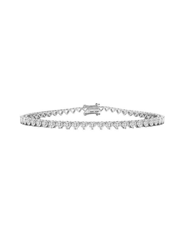 Bracelet Tyla en argent plaqué rhodium et cristaux de zircone