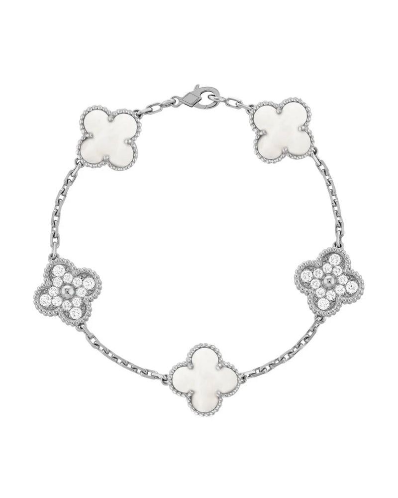 Bracelet élégant en cristal Capri plaqué or 18 carats
