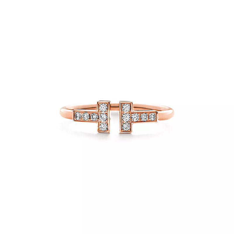 Bague en fil de diamant T