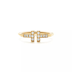 Bague en fil de diamant T