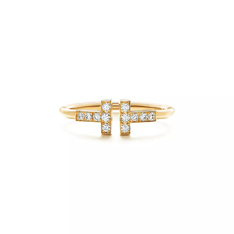 Bague en fil de diamant T