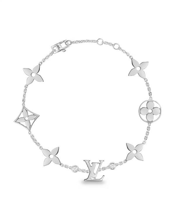 Lottie Bracelet Silver with Zirconia Crystals 18cm Length