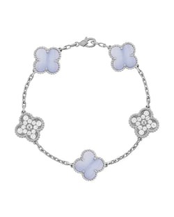 Bracelet élégant en cristal Capri plaqué or 18 carats