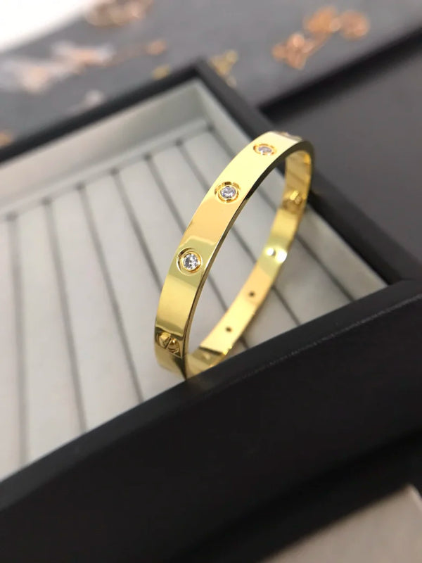 Bracelet Love avec dix diamants en or 