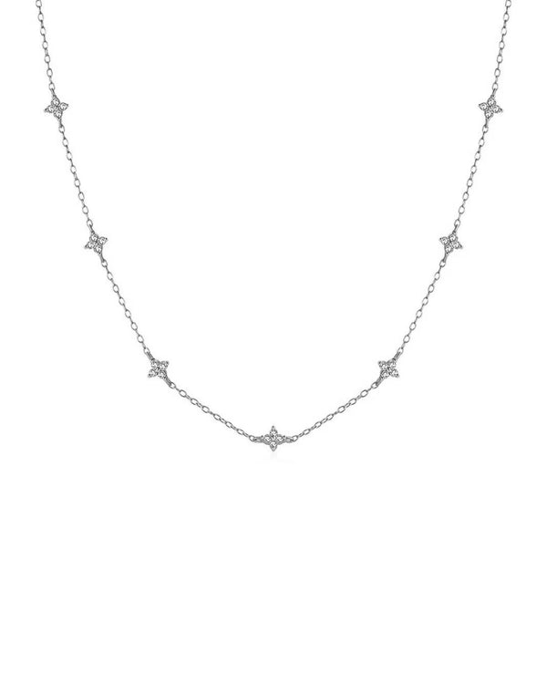 Collier Kali en argent sterling 925 plaqué rhodium