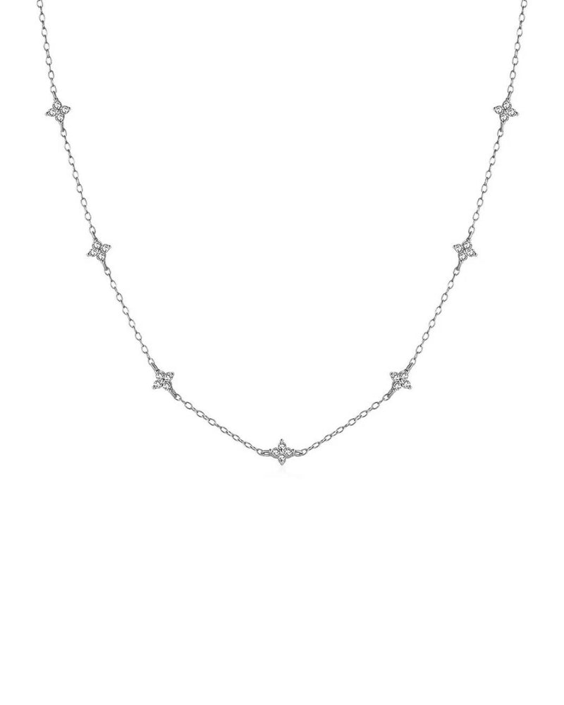 Collier Kali en argent sterling 925 plaqué rhodium