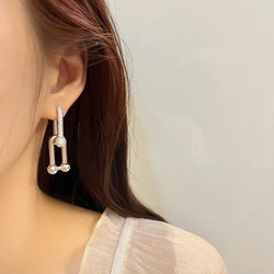 Boucles d'oreilles HardWear à gros maillons, diamants, or, or blanc et or rose