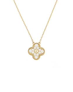 Collier élégant en cristal Capri plaqué or 18 carats