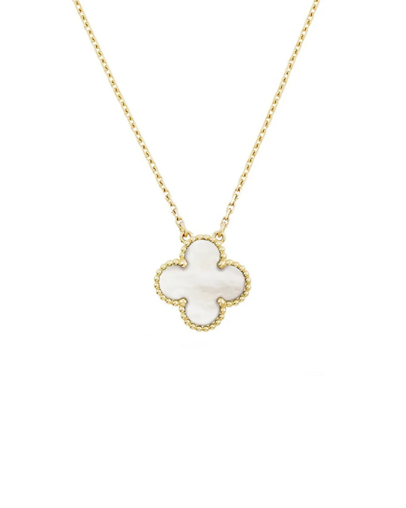 Collier Capri élégant en plaqué or 18 carats et rhodium