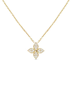 Collier Lillie en or plaqué 18 carats et cristaux de zircone