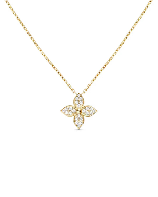 Collier Lillie en or plaqué 18 carats et cristaux de zircone