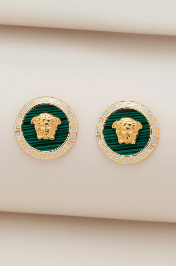 Green Medusa Studs