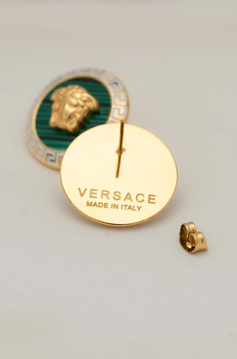 Clous d'oreilles Medusa verts