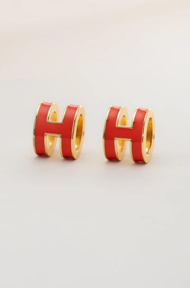 Clous d'oreilles de luxe White Barrel
