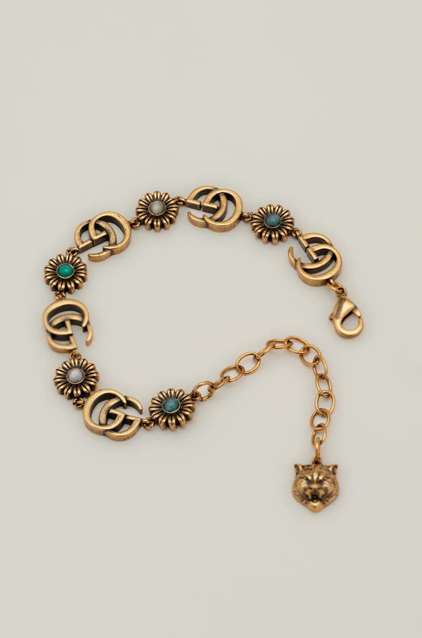 Bracelet à breloques turquoise