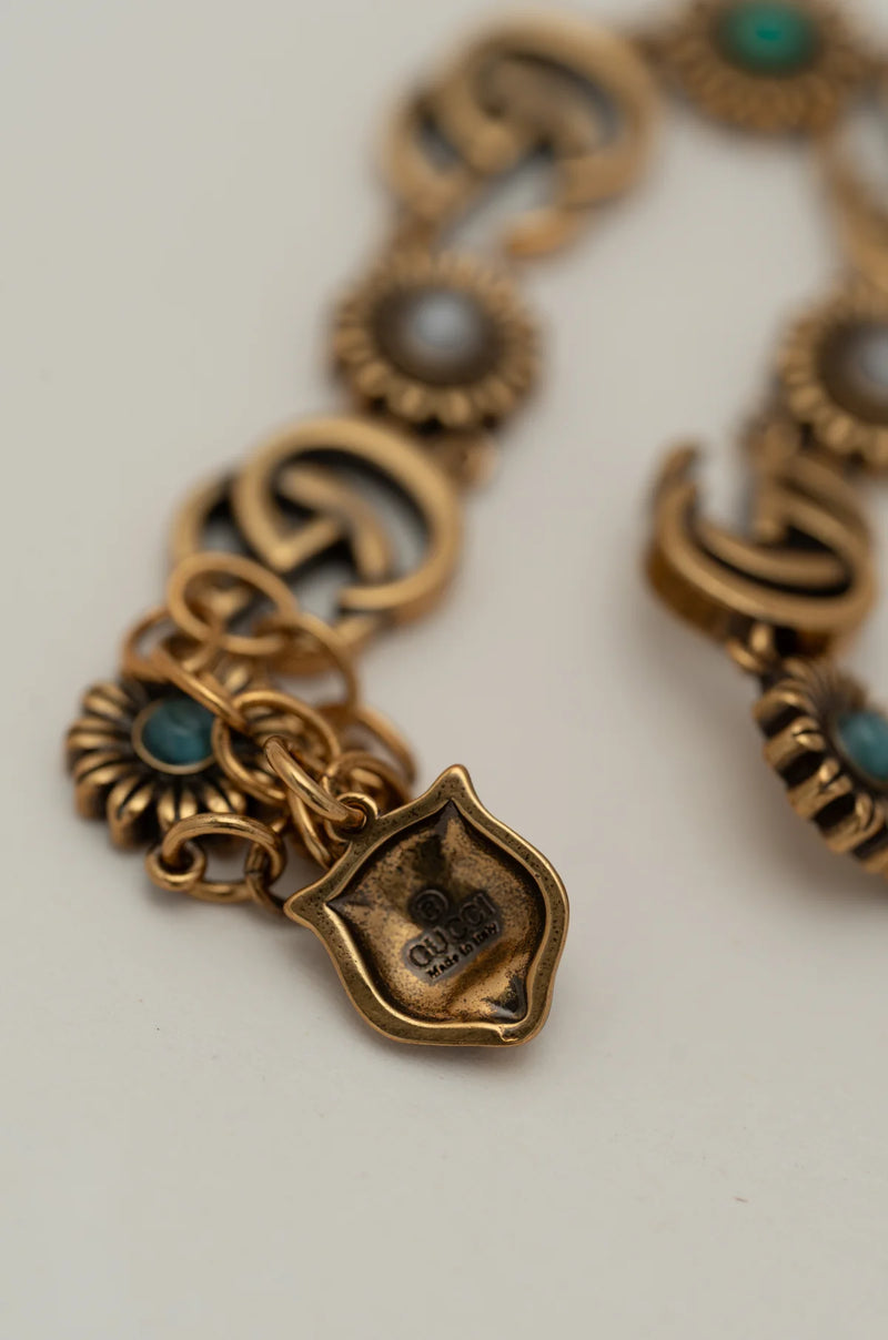 Bracelet à breloques turquoise