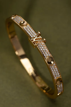 Bracelet Elvy en or scintillant