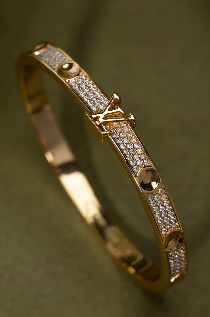 Bracelet Elvy en or scintillant