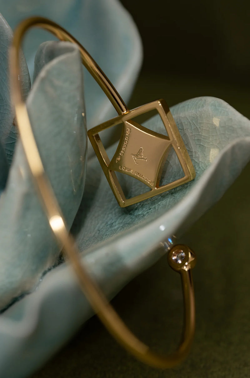 Bracelet Elvy de luxe à pétales rouges