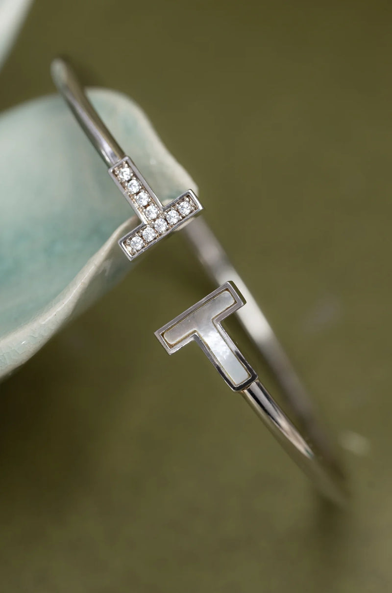 Bracelet T-Signature en oxyde de zirconium