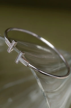 Bracelet T-Signature en oxyde de zirconium