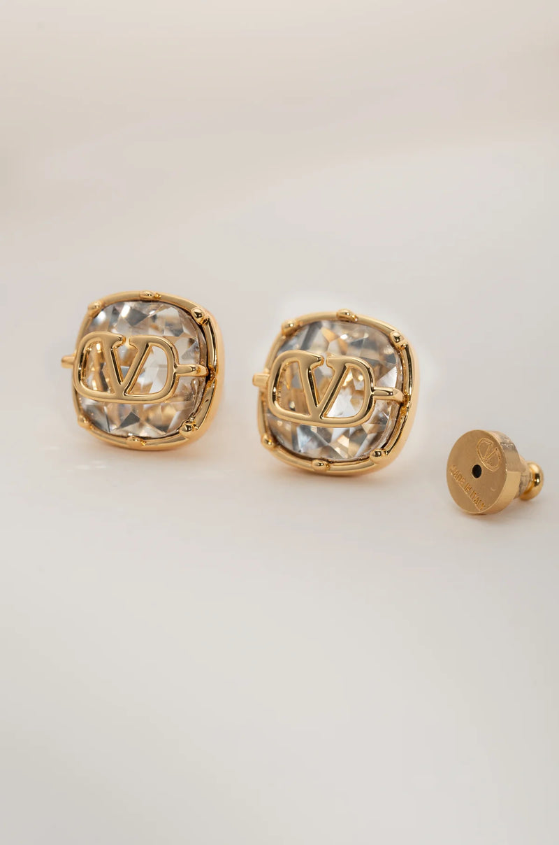 Clous d'oreilles Halo dorés