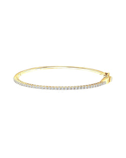 Bracelet Saski en or plaqué 18 carats et cristaux de zircone