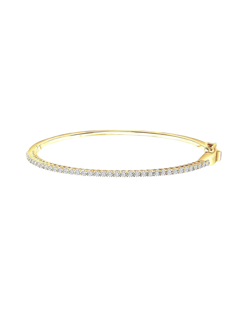 Bracelet Saski en or plaqué 18 carats et cristaux de zircone