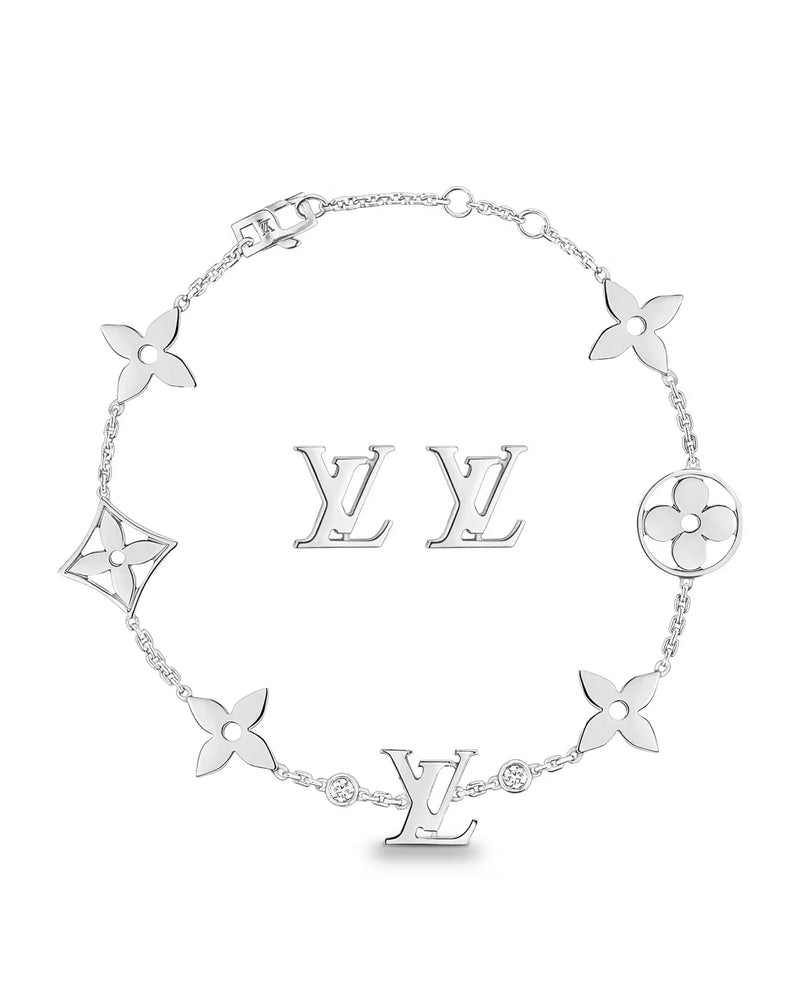Ensemble de bijoux Lottie en argent avec cristaux de zircone