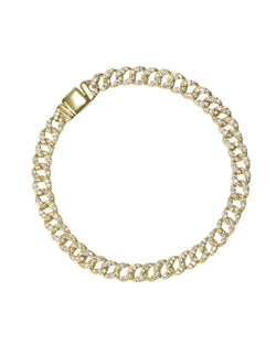 Bracelet Paris Link en or et argent plaqué or 18 carats