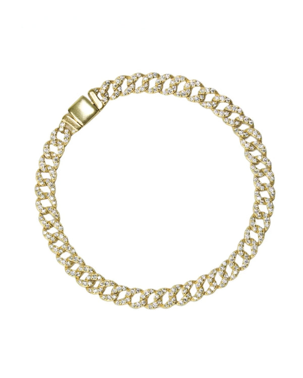 Bracelet Paris Link en or et argent plaqué or 18 carats