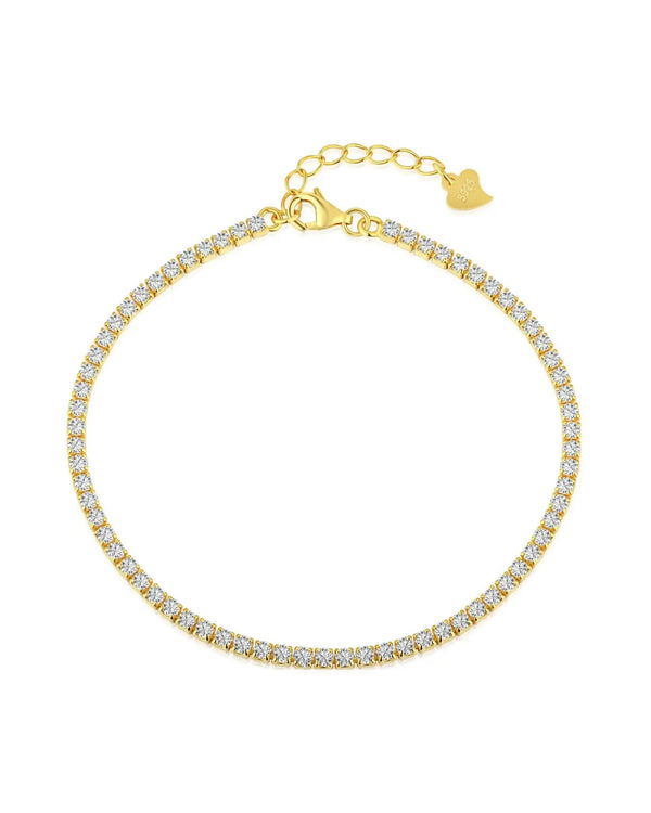 Bracelet Tennis TIFFANY Or 2MM