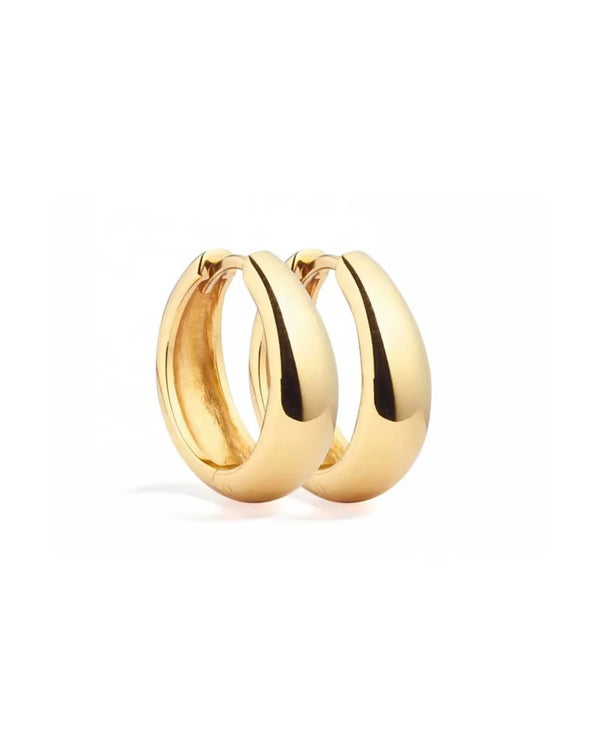 Créoles Tarsha Gold - Élégantes boucles d'oreilles plaquées or 18 carats