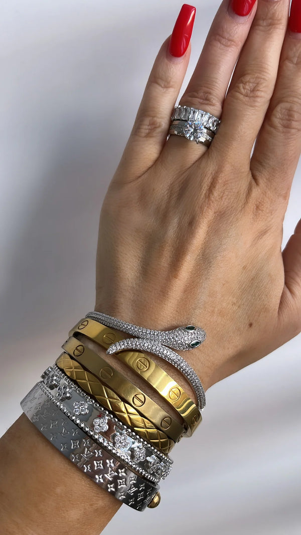 Le bracelet serpent Bling