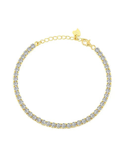 Bracelet Tennis Tiffany Or 3MM Design élégant Or 18 carats