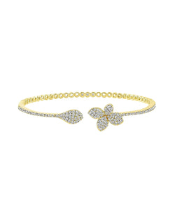Bracelet Gia en or plaqué 18 carats et cristaux de zircone