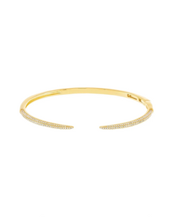Adjustable Pixie Cuff Gold with Zirconia Crystals