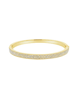 Bracelet Lolita en or plaqué 18 carats et cristaux de zircone