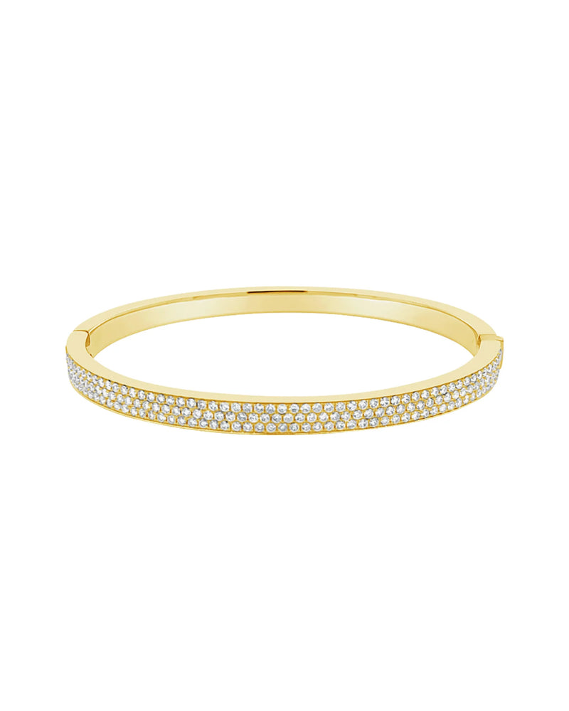 Bracelet Lolita en or plaqué 18 carats et cristaux de zircone