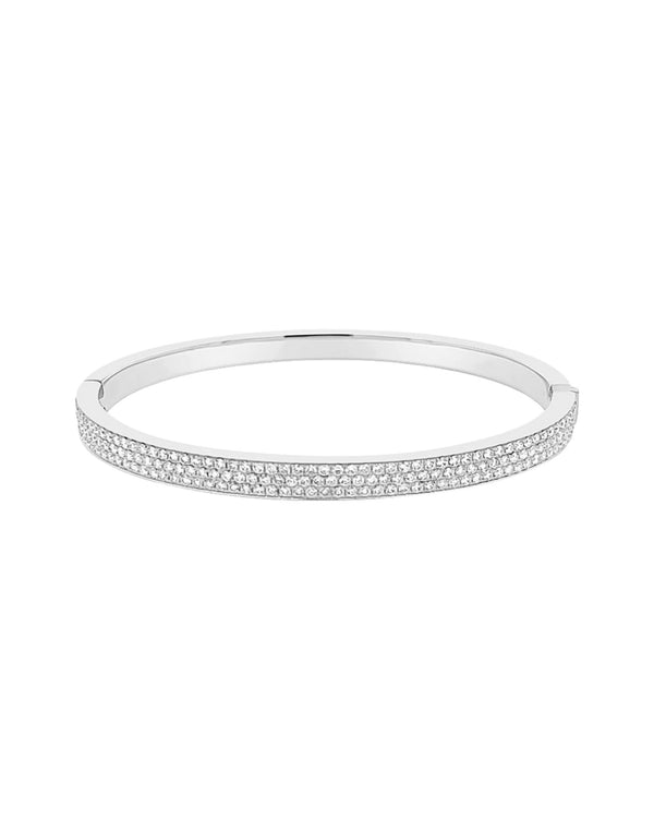 Bracelet Lolita en argent avec cristaux de zircone et finition rhodium