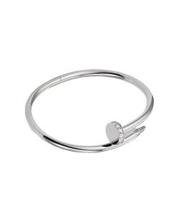Bracelet Kourtney en argent plaqué rhodium et cristaux